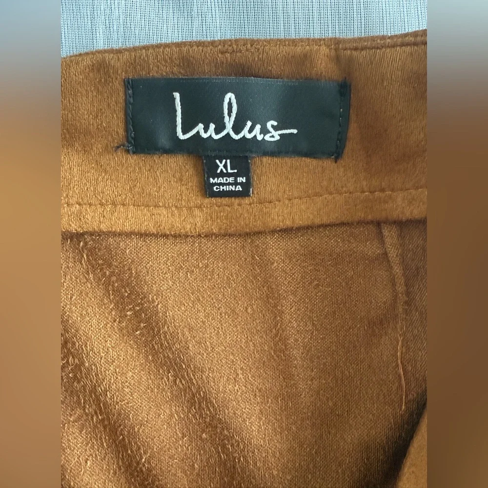Lulu's Brown Wrap Mini Skirt - Picture 6 of 8